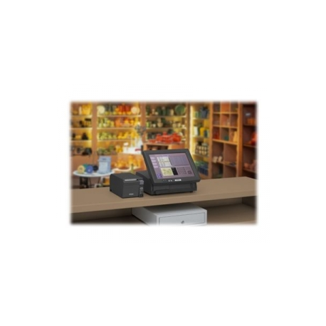 Epson TM T70II - Receipt printer - thermal line - Roll (7.95 cm) - 180 x 180 dpi - up to 250 mm / sec - USB 2.0, LAN, Bluetooth - cutter - black - 5