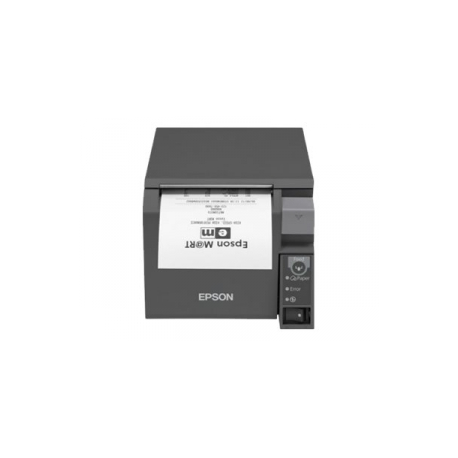 Epson TM T70II - Receipt printer - thermal line - Roll (7.95 cm) - 180 x 180 dpi - up to 250 mm / sec - USB 2.0, LAN, Bluetooth - cutter - black - 6