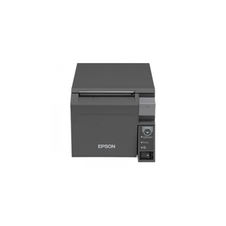 Epson TM T70II - Receipt printer - thermal line - Roll (8 cm) - 180 x 180 dpi - up to 250 mm / sec - USB 2.0, LAN - cutter - dark grey - 3