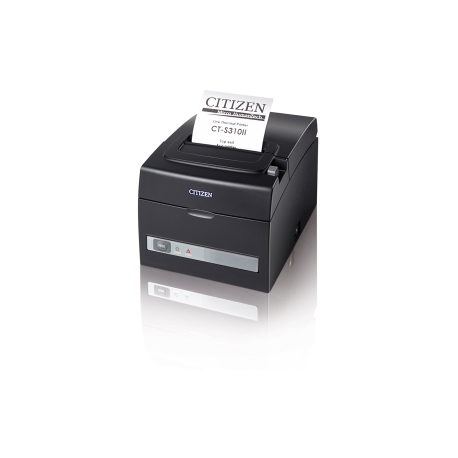 Citizen CT-S310II - Receipt printer - two-colour (monochrome) - thermal line - Roll (8 cm), Roll (5.8 cm) - 203 dpi - up to 160 mm / sec - USB, serial - cutter - cool white - 2