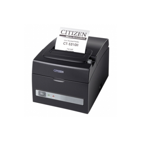 Citizen CT-S310II - Receipt printer - two-colour (monochrome) - thermal line - Roll (8 cm), Roll (5.8 cm) - 203 dpi - up to 160 mm / sec - USB, serial - cutter - cool white - 6