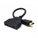 Cablexpert DSP-2PH4-04 - HDMI splitter - HDMI plug to HDMI receptacle - shielded - passive