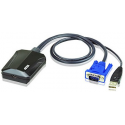 ATEN CV211 Laptop USB Console Adapter - KVM switch - 1 x KVM port(s) - 1 local user - desktop