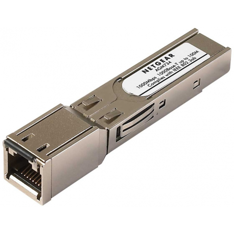 NETGEAR ProSafe AGM734 - SFP (mini-GBIC) transceiver module - GigE - 1000Base-T - RJ-45 - 2