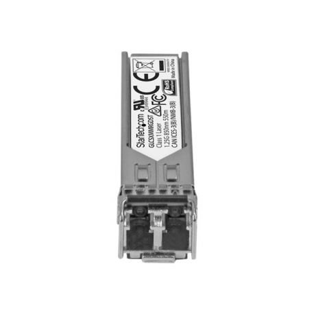 StarTech.com Cisco GLC-SX-MM-RGD Compatible SFP Module, 1000BASE-SX, 1GbE Multimode Fiber MMF Optic Transceiver, LC Connector, 550m, 850nm, DDM, Cisco ASR920, IE2000 IE4000, 1GE Mini GBIC - Lifetime Warranty (GLCSXMMRGDST) - SFP (mini-GBIC) transceiver module (equivalent to: Cisco GLC-SX-MM-RGD) - GigE - 1000Base-SX - LC multi-mode - up to 550 m - 850 nm - 1