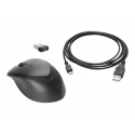 HP Premium - Mouse - right and left-handed - laser - 3 buttons - wireless - 2.4 GHz - USB wireless receiver - black - for ZBook 15u G3, 15u G4, 15u G5, 15u G6, 15v G5, 17 G3, 17 G4, 17 G5, 17 G6, Create G7
