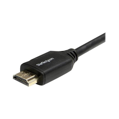 StarTech.com 3ft (1m) Premium Certified HDMI 2.0 Cable with Ethernet, High Speed Ultra HD 4K 60Hz HDMI Cable HDR10, HDMI Cord (Male / Male Connectors), For UHD Monitors, TVs, Displays - Durable HDMI Cable (HDMM1MP) - HDMI cable with Ethernet - HDMI male to HDMI male - 1 m - black - for P / N: EXTEND-HDMI-4K40C6P1, KITBXAVHDPEU, KITBXAVHDPUK, KITBXDOCKPEU, KITBXDOCKPUK - 7