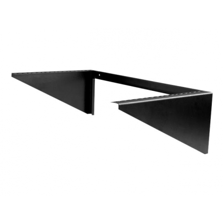 StarTech.com 6U Wall Mount Patch Panel Bracket - 19 in - Steel - Vertical Mounting Bracket for Networking and Data Equipment (RK619WALLV) - Wall mount bracket - black - 6U - 19" - 1