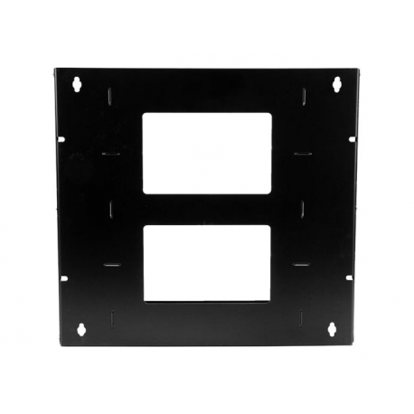 StarTech.com 8U Open Frame Wall Mount Network Rack w / Built in Shelf - 2-Post Adjustable Depth (12" to 18") Equipment Rack - 75.2lbs (WALLSHELF8U) - Rack (wall mount) - black - 8U - 19" - for P / N: CABSCRWS1032 - 4