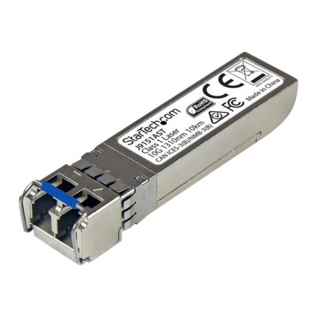 StarTech.com 10 Gb Fiber SFP+ - HP J9151A Compatible - SM LC -10km / 6.2 mi - Lifetime Warranty (J9151AST) - SFP+ transceiver module (equivalent to: HP J9151A) - 10 GigE - 10GBase-LR - LC single-mode - up to 10 km - 1310 nm - for HPE 6120, 6600, SFP+ zl; HPE Aruba 2930F 24, 2930F 48, 5406 - 1
