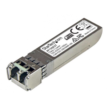 StarTech.com HP J9150A Compatible SFP+ Module - Lifetime Warranty (J9150AST) - SFP+ transceiver module (equivalent to: HP J9150A) - 10 GigE - 10GBase-SR - LC multi-mode - up to 300 m - 850 nm - for HPE 6120, 6600; ProLiant DL360p Gen8; HPE Aruba 2930F 24, 2930F 48, 5406 - 2
