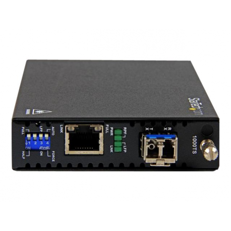 StarTech.com Singlemode (SM) LC Fiber Media Converter for 1Gbe Network - 20km - Gigabit Ethernet - 1310nm - with SFP Transceiver (ET91000SM20) - Fibre media converter - GigE - 1000Base-LX, 1000Base-T - RJ-45  /  LC single-mode - up to 20 km - 1310 nm - for P / N: SVA12M2NEUA, SVA12M5NA - 6