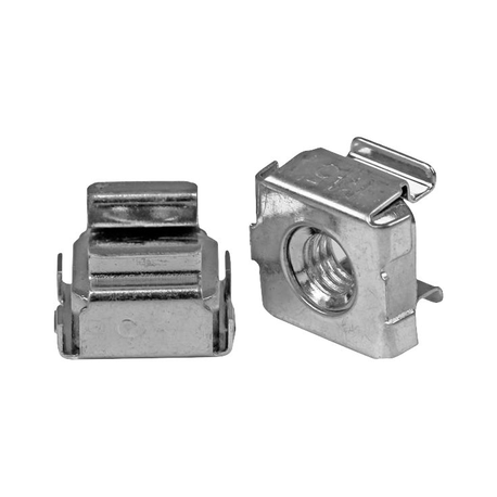 StarTech.com M5 Cage Nuts - 100 Pack - M5 Mounting Cage Nuts for Server Rack & Cabinet (CABCAGENUTS2) - Cage nuts (pack of 100) - for P / N: RACK-18U-20-WALL-OA, RACK-21U-20-WALL-OA, RACK-24U-20-WALL-OA, RK3236BKF, WALLMOUNT4 - 2