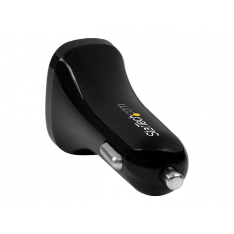 StarTech.com Dual Port USB Car Charger - High Power 24W / 4.8A - Black - 2-Port USB Car Charger - Charge two tablets at once (USB2PCARBKS) - Car power adapter - 24 Watt - 4.8 A - 2 output connectors (USB) - black - for P / N: USBLT1MW, USBLT1MWS, USBLT2MBR, USBLT2MW, USBLT30CMW, USBLTM1MBK, USBLTM1MWH - 2