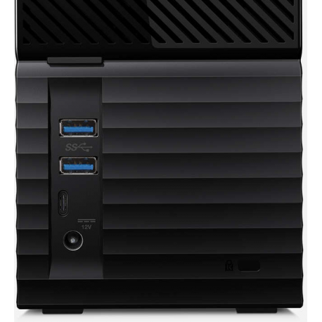 WD My Book Duo WDBFBE0200JBK - Hard drive array - 20 TB - 2 bays - HDD 10 TB x 2 - USB 3.1 (external) - 1