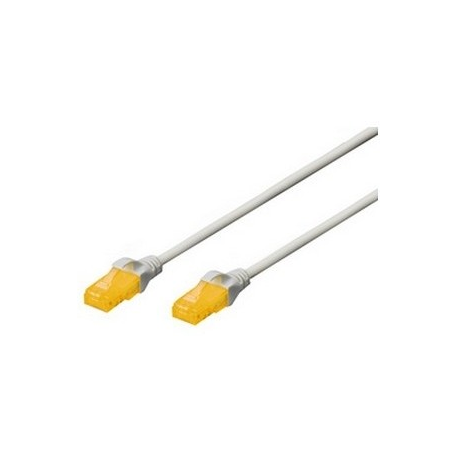 DIGITUS Professional - Patch cable - RJ-45 (M) to RJ-45 (M) - 2 m - UTP - CAT 6a - halogen-free - grey - 0