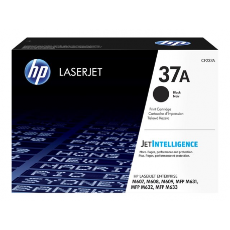 HP 37A - Black - original - LaserJet - toner cartridge (CF237A) - for LaserJet Enterprise M607, M608, M609, MFP M633; LaserJet Enterprise Flow MFP M633 - 1