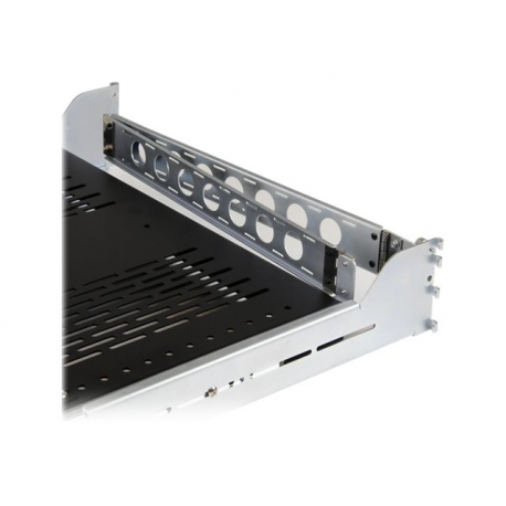 StarTech.com 2U Vented Sliding Server Rack Shelf w /  Cable Management Arm - 27.7 to 31.6in Adjustable Mounting Depth - 50lb - 24in Deep - Rack shelf - black - 2U - 19" - for P / N: RK1233BKM, RK2433BKM, RK2537BKM, RK3236BKF, RK4236BKB, RK4242BK24, RK4242BK30 - 5