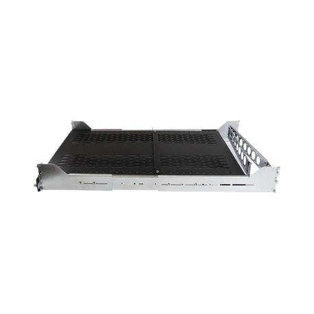 StarTech.com 2U Vented Sliding Server Rack Shelf w /  Cable Management Arm - 27.7 to 31.6in Adjustable Mounting Depth - 125lb - 24in Deep - Rack shelf - black - 2U - for P / N: RK1233BKM, RK2433BKM, RK2537BKM, RK3236BKF, RK4236BKB, RK4242BK24, RK4242BK30 - 0