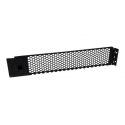 StarTech.com Blanking Panel - 2U - Vented - Hinged Rack Panel - 19in - TAA Compliant - Tool-less Installation - Filler Panel (RKPNLHV2U) - Blank panel - front - black - 2U - 19" - for P / N: RK2433BKM, RK2537BKM, RK3236BKF, RK4236BKB, RK4242BK24, RK4242BK30, RKQMCAB12V2