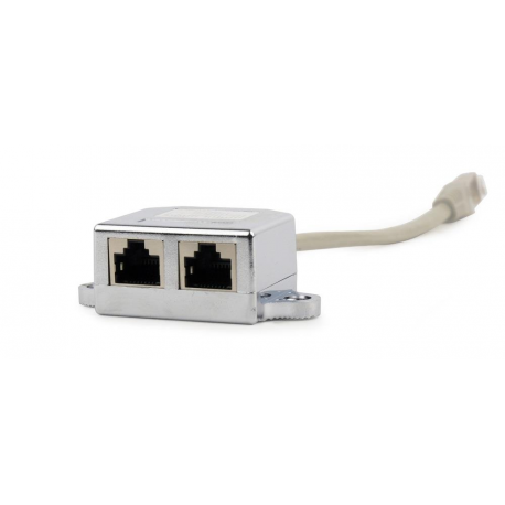 Gembird NCA-SP-02 - Network splitter - RJ-45 (M) to RJ-45 (F) - 15 cm - FTP - 1