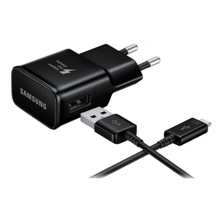 Samsung Travel Adapter EP-TA20 - Power adapter - 2 A (USB) - on cable: USB-C - black - 0