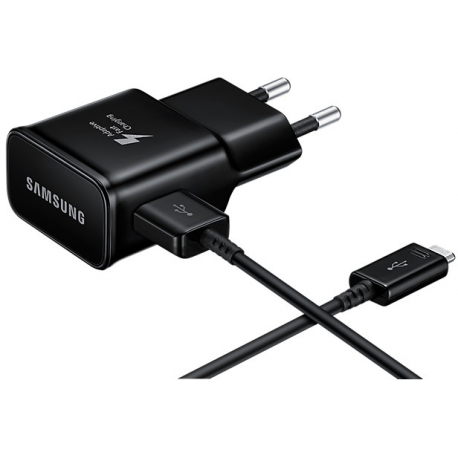 Samsung Travel Adapter EP-TA20 - Power adapter - 2 A (USB) - on cable: USB-C - black - 5