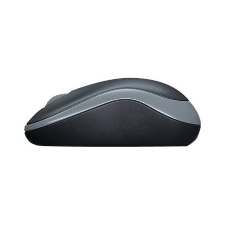 Logitech M185 - Mouse - optical - wireless - 2.4 GHz - USB wireless receiver - grey - 9