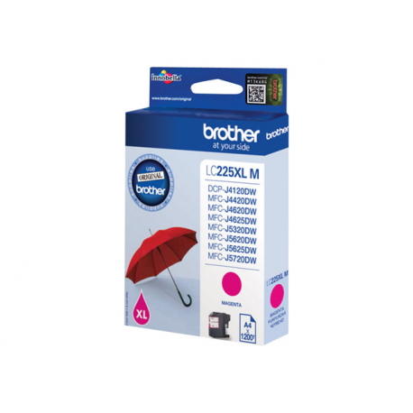 Brother LC225XLM - Magenta - original - ink cartridge - for Brother DCP-J4120, MFC-J4420, J4620, J5320, J5620, J5625, J5720; Business Smart MFC-J4420 - 2