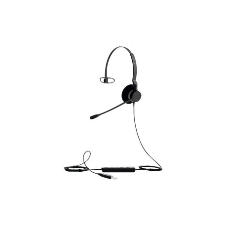 Jabra BIZ 2300 USB MS Mono - Headset - on-ear - wired - USB - Certified for Skype for Business - 1