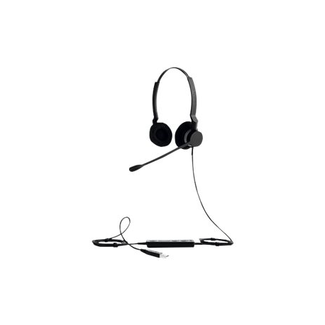 Jabra BIZ 2300 USB UC Duo - Headset - on-ear - wired - USB - 1