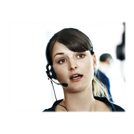 Jabra BIZ 2300 USB UC Duo - Headset - on-ear - wired - USB - 6