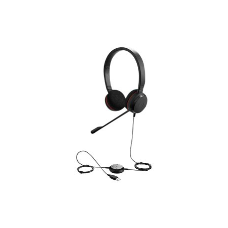 Jabra Evolve 20 UC stereo - Headset - on-ear - wired - USB - 2