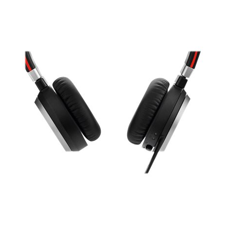 Jabra Evolve 65 MS stereo - Headset - on-ear - Bluetooth - wireless - NFC - USB - Certified for Skype for Business - 3