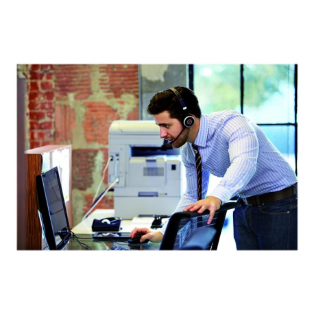 Jabra Evolve 65 MS stereo - Headset - on-ear - Bluetooth - wireless - NFC - USB - Certified for Skype for Business - 5