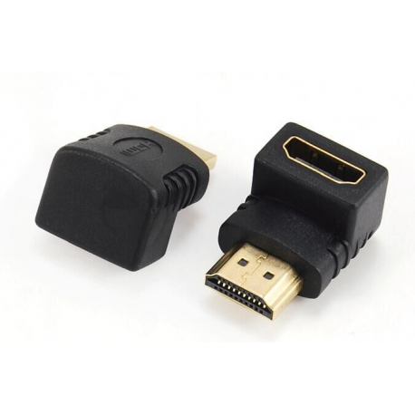 Cablexpert - HDMI adapter - HDMI male to HDMI female down-angled - angled - 0