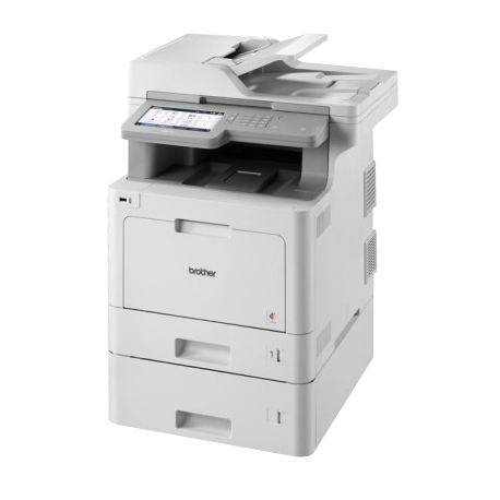 Brother MFC-L9570CDWT - Multifunction printer - colour - laser - 215.9 x 355.6 mm (original) - A4 / Legal (media) - up to 31 ppm (copying) - up to 31 ppm (printing) - 800 sheets - 33.6 Kbps - USB 2.0, Gigabit LAN, Wi-Fi(n), USB host, NFC - 0