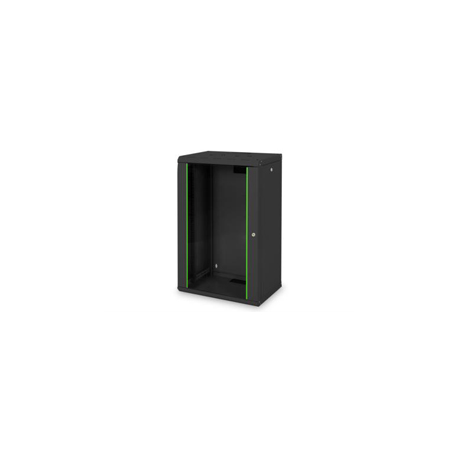 Digitus Unique DN-19 20-U-SW - Rack cabinet - wall mountable - black, RAL 9005 - 20U - 19" - 0