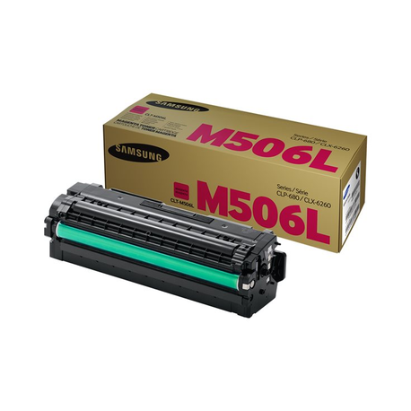 Samsung CLT-M506L - High Yield - magenta - original - toner cartridge (SU305A) - for Samsung CLP-680DW, CLP-680ND, CLX-6260FD, CLX-6260FR, CLX-6260FW, CLX-6260ND - 0
