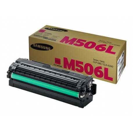 Samsung CLT-M506L - High Yield - magenta - original - toner cartridge (SU305A) - for Samsung CLP-680DW, CLP-680ND, CLX-6260FD, CLX-6260FR, CLX-6260FW, CLX-6260ND - 1