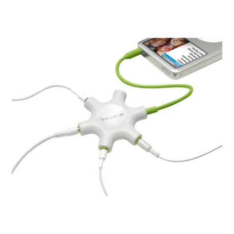 Belkin RockStar - Headphones splitter - stereo mini jack female to stereo mini jack male - 1