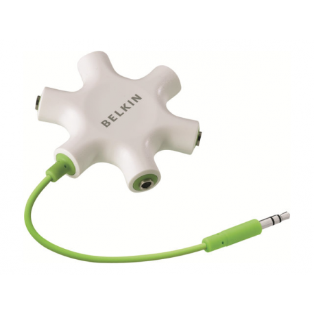 Belkin RockStar - Headphones splitter - stereo mini jack female to stereo mini jack male - 5