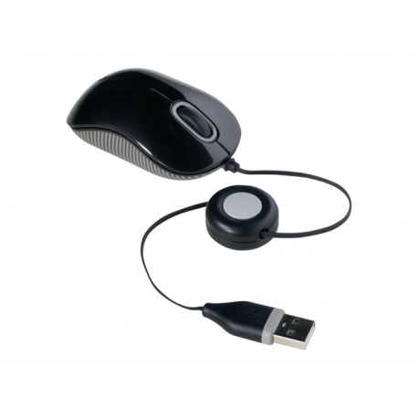 Targus - Mouse - right and left-handed - optical - 3 buttons - wired - USB - black - 1