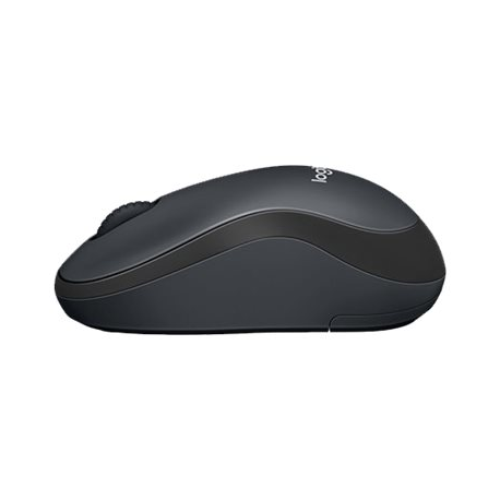 Logitech M220 Silent - Mouse - optical - 3 buttons - wireless - 2.4 GHz - USB wireless receiver - charcoal - 2