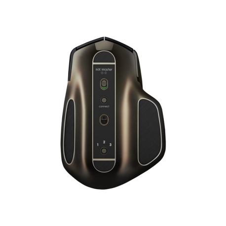 Logitech MX Master - Mouse - laser - 5 buttons - wireless - Bluetooth, 2.4 GHz - USB wireless receiver - meteorite - 8