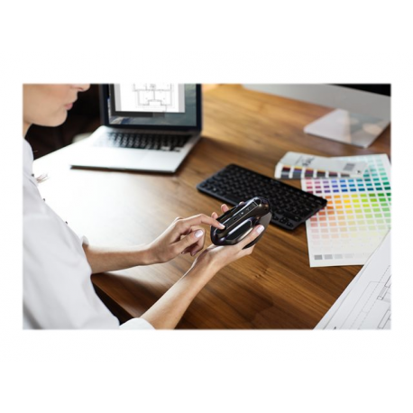 Logitech MX Master - Mouse - laser - 5 buttons - wireless - Bluetooth, 2.4 GHz - USB wireless receiver - meteorite - 15