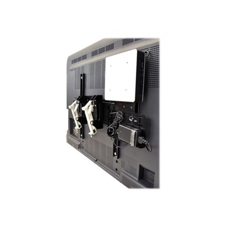 Ergotron SIM90 Signage Integration Mount - Mounting kit (wall bracket, quick release VESA plate, mounting brackets) - for LCD display / CPU - black - screen size: from 32" - 4