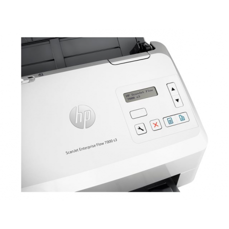 HP ScanJet Enterprise Flow 7000 s3 - Document scanner - Duplex - 216 x 3100 mm - 600 dpi x 600 dpi - up to 75 ppm (mono) - ADF (80 sheets) - up to 7500 scans per day - USB 3.0, USB 2.0 - 6