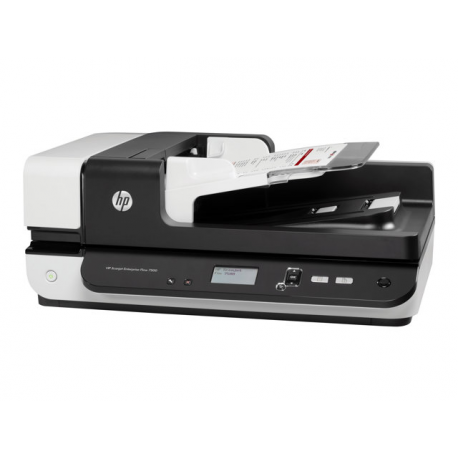 HP ScanJet Enterprise Flow 7500 - Document scanner - CCD - Duplex - 216 x 864 mm - 600 dpi x 600 dpi - up to 50 ppm (mono)  /  up to 50 ppm (colour) - ADF (100 sheets) - up to 3000 scans per day - USB 2.0 - 13