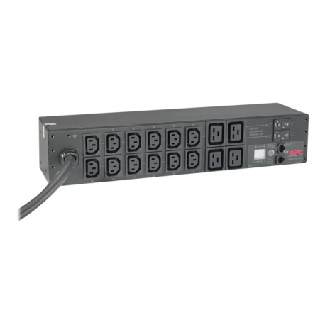 APC Metered Rack PDU AP7822B - Power distribution unit (rack-mountable) - AC 200 / 208 / 230 V - input: IEC 60309 32A - output connectors: 16 (IEC 60320 C13, IEC 60320 C19) - 2U - 3.66 m cord - for P / N: SCL400RMJ1U, SCL500RMI1UC, SCL500RMI1UNC, SMTL1000RMI2UC, SMTL750RMI2UC - 1
